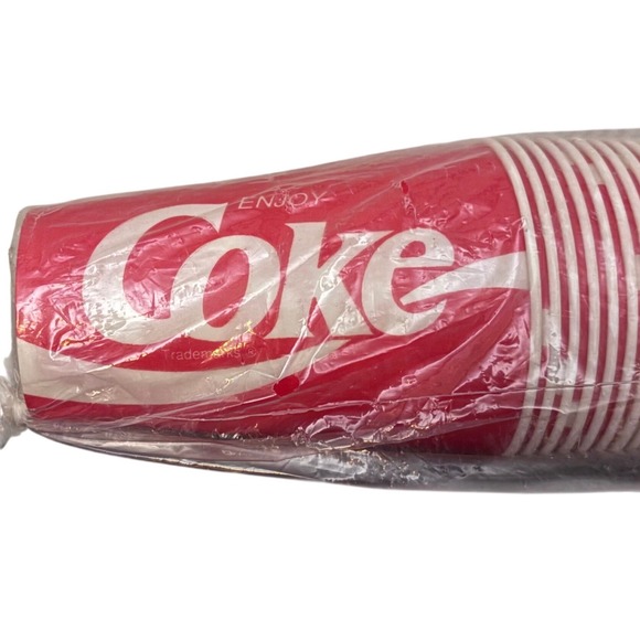 Coca-Cola Other - Vintage Coca-Cola Paper Cups | Qty 87 | Red White Logo | Sodapop Memorabilia
